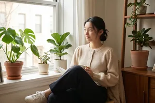 窗边场景